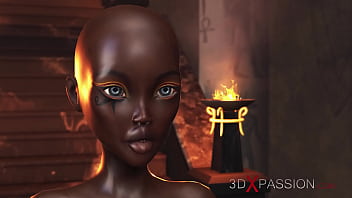 Ancient Egyptian Orgy: Anubis & Isis Unleash Passion with Slaves